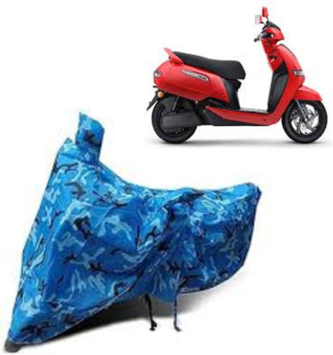 BOGYMON Waterproof Two Wheeler Cover for TVS(iQube, Blue)