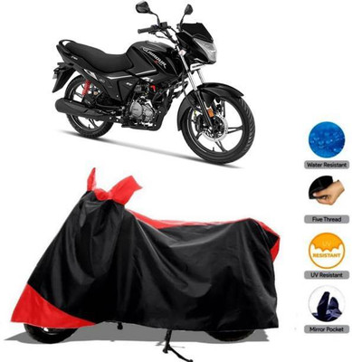 LIFE TO HUB Two Wheeler Cover for Hero, Honda, Bajaj, Ather, TVS, Yamaha(Star City Plus, Black, Red)