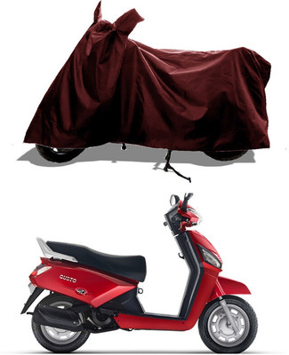 GROFATIK Two Wheeler Cover for Mahindra(Gusto 125, Maroon)