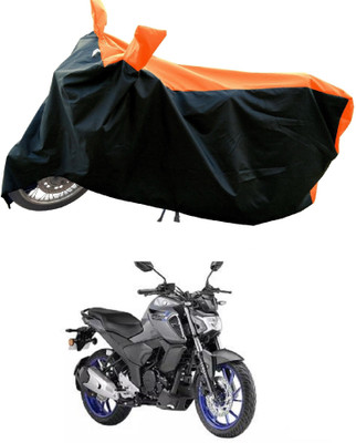 DeepShakshi AUTOMOTIVE Waterproof Two Wheeler Cover for Yamaha(FZS-FI, Orange)