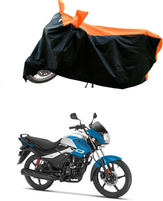 AESTRYD Two Wheeler Cover for Hero(Passion Pro i3S, Orange)