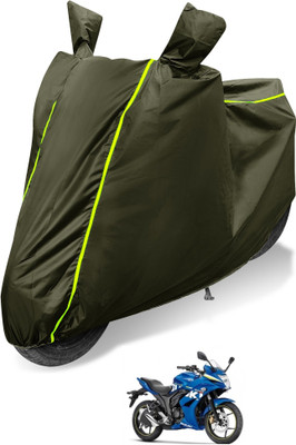 MOCKHE Waterproof Two Wheeler Cover for Suzuki(Gixxer SF, Green)