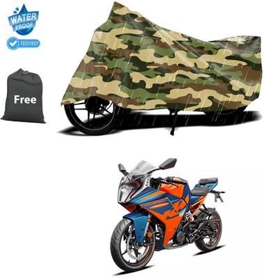 CODOKI Waterproof Two Wheeler Cover for KTM(RC 390 BS6, Yellow)
