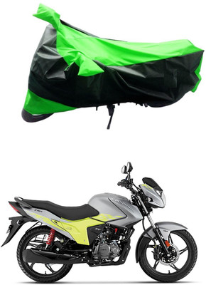 MMSSTAR Waterproof Two Wheeler Cover for Hero(Glamour Blaze, Green, Black)