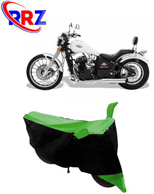 RRZ Waterproof Two Wheeler Cover for FAB Regal Raptor(Daytona 350, Black, Green)