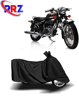 RRZ Waterproof Two Wheeler Cover for Royal Enfield(Electra Delux, Black)