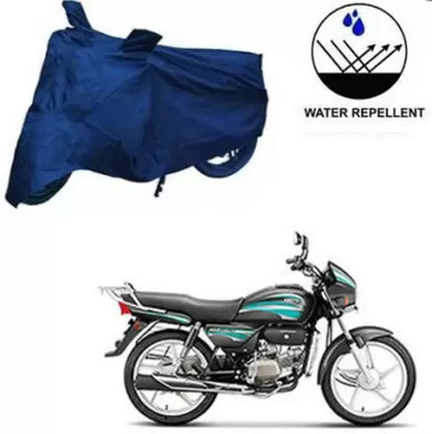 Little Laughs Two Wheeler Cover for Hero(HF Deluxe, Blue)