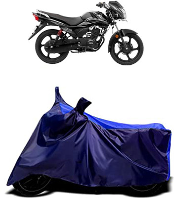 VESMEI Two Wheeler Cover for TVS(Victor Premium, Blue)