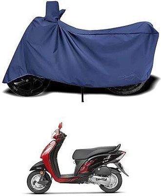COTSHER Waterproof Two Wheeler Cover for Honda(Activa, Black, Blue)