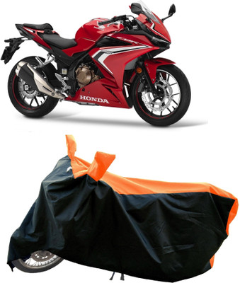 DeepShakshi AUTOMOTIVE Waterproof Two Wheeler Cover for Honda(CBR500R BS6, Orange)