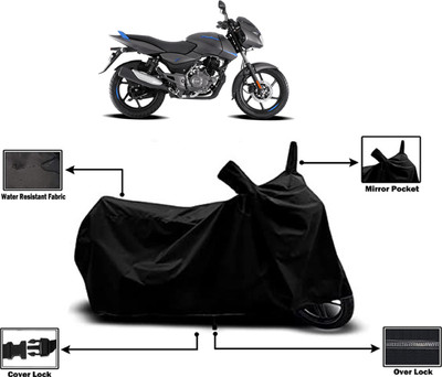 Amexride Two Wheeler Cover for Bajaj(Pulsar 125 Neon, Black)
