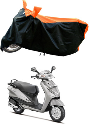 AESTRYD Two Wheeler Cover for Hero(Duet VX 110CC, Orange)