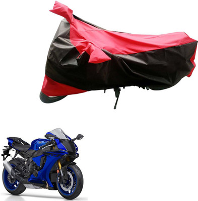 Mdstar Waterproof Two Wheeler Cover for Yamaha(YZF R1, Black, Red)