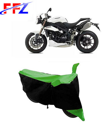 FFZ Two Wheeler Cover for Triumph(Speed Triple ABS, Black, Green)