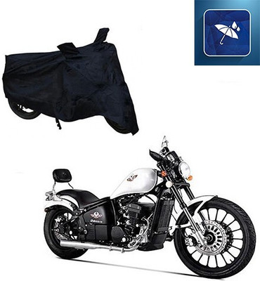 Mdstar Waterproof Two Wheeler Cover for FAB Regal Raptor(Daytona 350, Black)