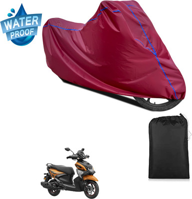 PAGORA Waterproof Two Wheeler Cover for Yamaha(RayZR 125 Fi, Maroon)
