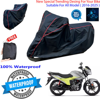 OliverX Waterproof Two Wheeler Cover for Hero(Glamour Blaze, Black)