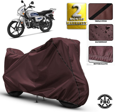 FBC Waterproof Two Wheeler Cover for Hero(Splendor, Maroon)