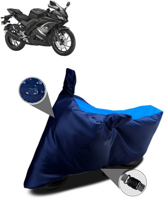 DeepShakshi AUTOMOTIVE Two Wheeler Cover for Yamaha(YZF R15 BS6, Blue, Black)