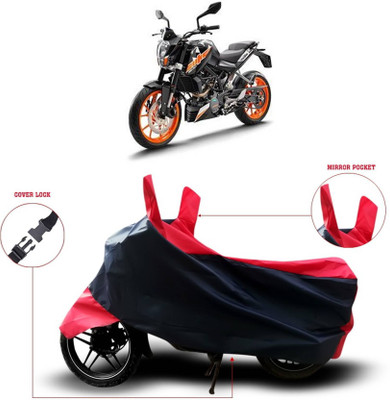 KEDIT Two Wheeler Cover for KTM(200 Duke, Red)