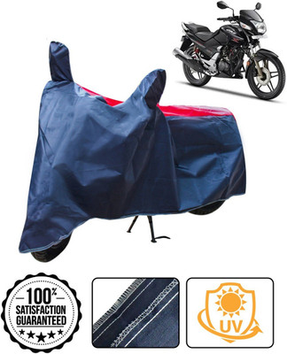Varnwal E Commerce Waterproof Two Wheeler Cover for Hero(CBZ Extreme, Red, Blue)