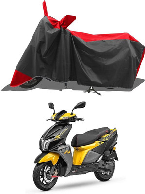 KEDIT Two Wheeler Cover for TVS(Ntorq 125, Red, Black)