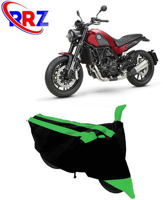 RRZ Waterproof Two Wheeler Cover for Benelli(Leoncino, Black, Green)