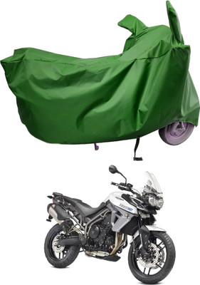 Amexride Two Wheeler Cover for Triumph(Tiger 800 XR, Maroon)