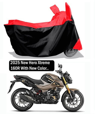 Amexride Two Wheeler Cover for Hero(Xtreme 160 R, Red, Black)