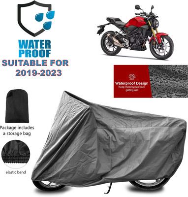 PAGORA Waterproof Two Wheeler Cover for Honda(CB300R, Grey)