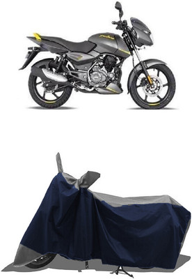 SUGASHRI Waterproof Two Wheeler Cover for Bajaj(Pulsar 150, Grey, Blue)