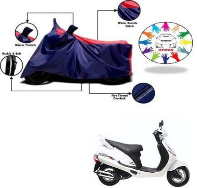 DeepShakshi AUTOMOTIVE Waterproof Two Wheeler Cover for Mahindra(Duro, Blue, Red)