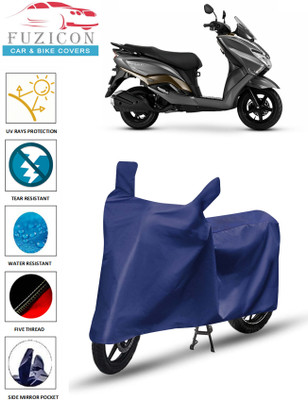 FUZICON Waterproof Two Wheeler Cover for Suzuki(Burgman Street, Blue)