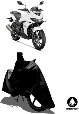 Amexride Waterproof Two Wheeler Cover for Hero(MotoCorp Xtreme 200S, Black)