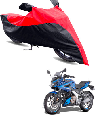 Motodreka Two Wheeler Cover for Bajaj(Pulsar 250 BS6, Red, Black)