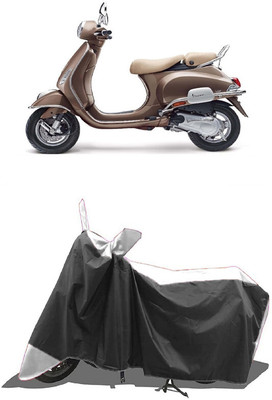 SUGASHRI Waterproof Two Wheeler Cover for Vespa(Elegante 150 BS6, White, Black)