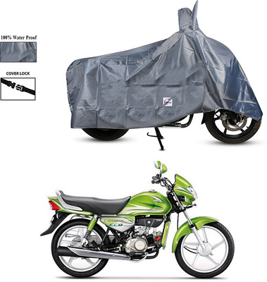 EGAL Waterproof Two Wheeler Cover for Hero(HF Deluxe Eco, Grey)