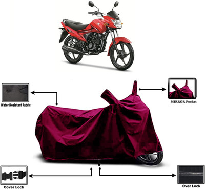 Amexride Two Wheeler Cover for Suzuki(Hayate EP, Maroon)