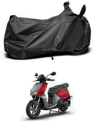 Duffel Two Wheeler Cover for Hero(Electric, Black)