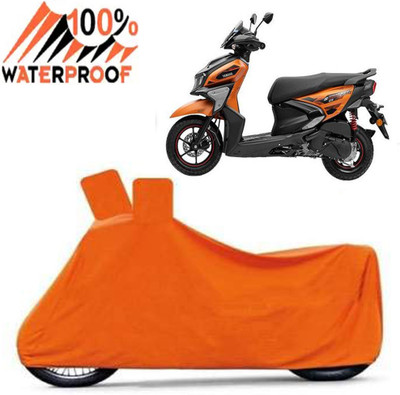 ROYAL AUTO MART Waterproof Two Wheeler Cover for Yamaha(RayZR 125, Orange)