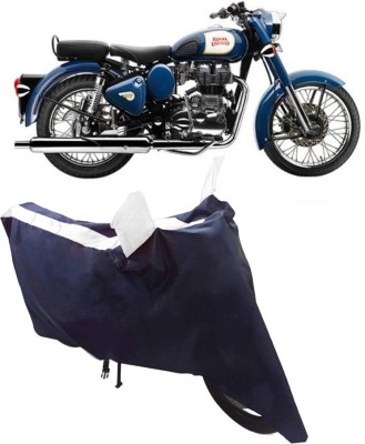 BLUERIDE Two Wheeler Cover for Royal Enfield(Bullet 350, White)