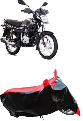 KEDIT Two Wheeler Cover for Bajaj(Platina 100, Red)