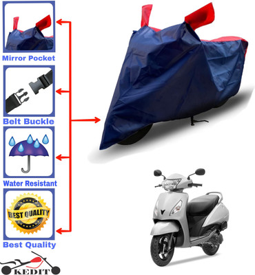AASHTIK MART Two Wheeler Cover for TVS(Jupiter, Red, Blue)