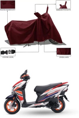 WMIZEXA Waterproof Two Wheeler Cover for Universal For Bike(Scooty, Maroon)