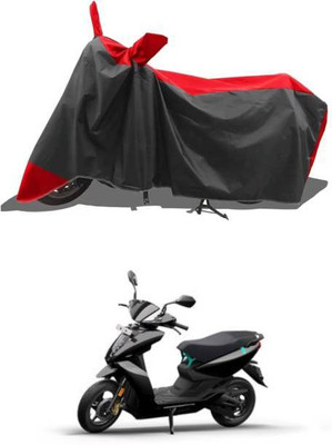 LIFE TO HUB Two Wheeler Cover for Hero, Honda, Bajaj, Ather, TVS, Yamaha(Nova, Black, Red)
