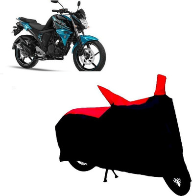 ANMEX Two Wheeler Cover for Yamaha(FZ-S, Black, Red)