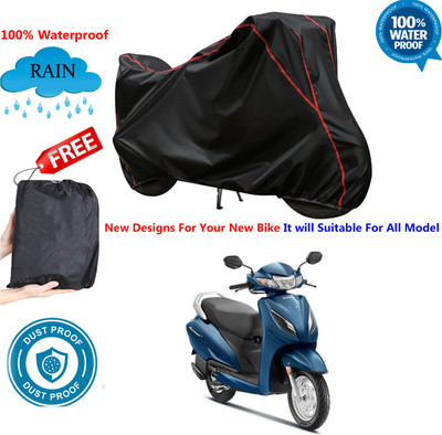 OliverX Waterproof Two Wheeler Cover for Honda(Activa 6G, Black)