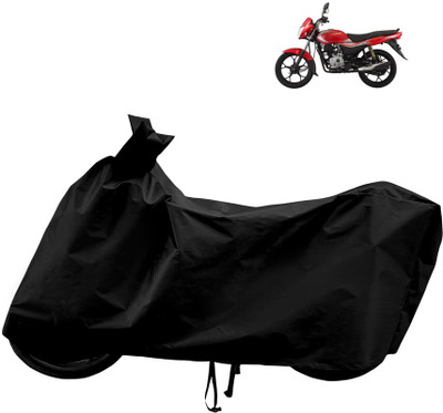 Horseyaart Waterproof Two Wheeler Cover for Bajaj(Platina 110, Black)