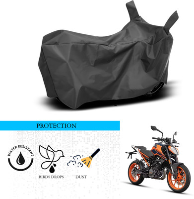 ANTHUB Waterproof Two Wheeler Cover for KTM(200 Duke, Black)