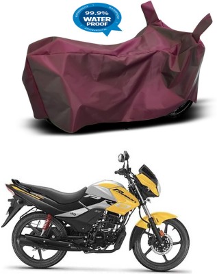 Ascension Waterproof Two Wheeler Cover for Hero(Passion Pro i3S, Maroon)